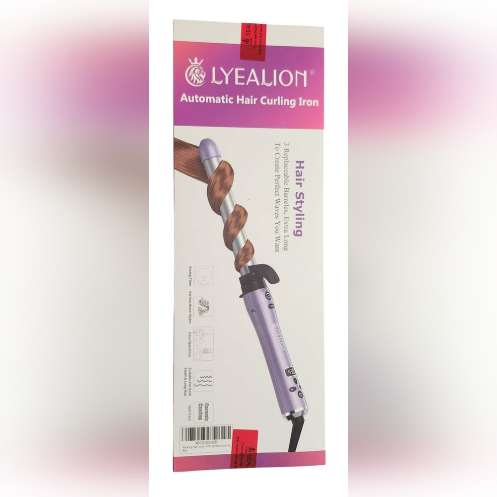 3 Barrel Self Rotating Automatic, Ceramic Curling Iron